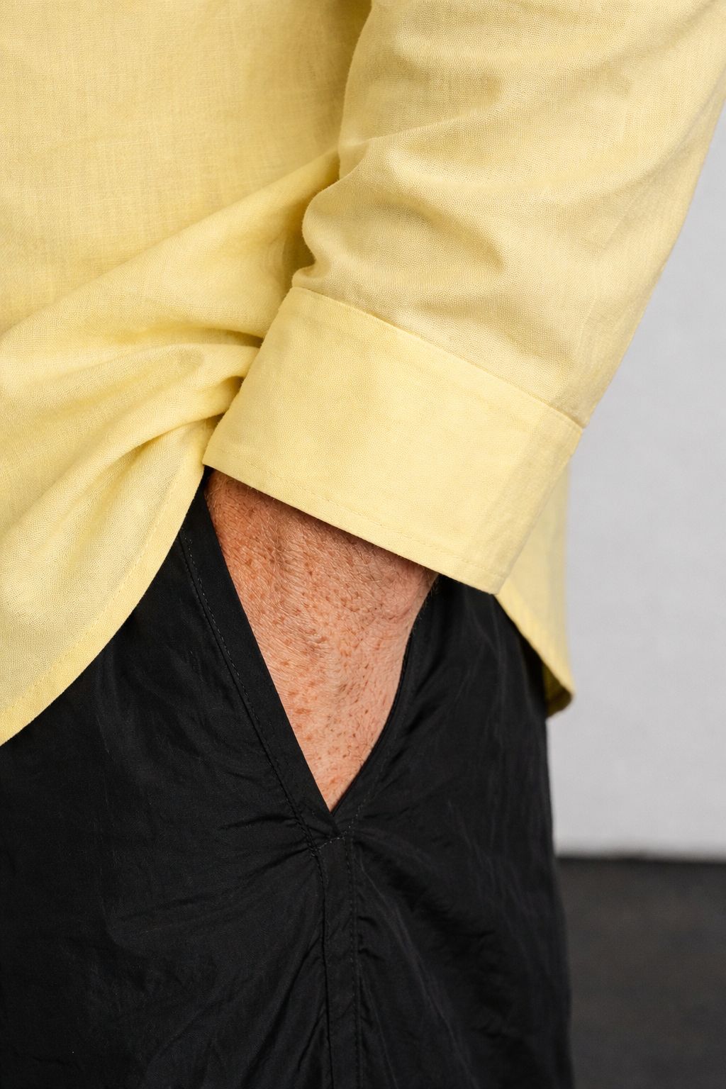 Men’s Full Sleeve Quarter Button Kurta Shirt