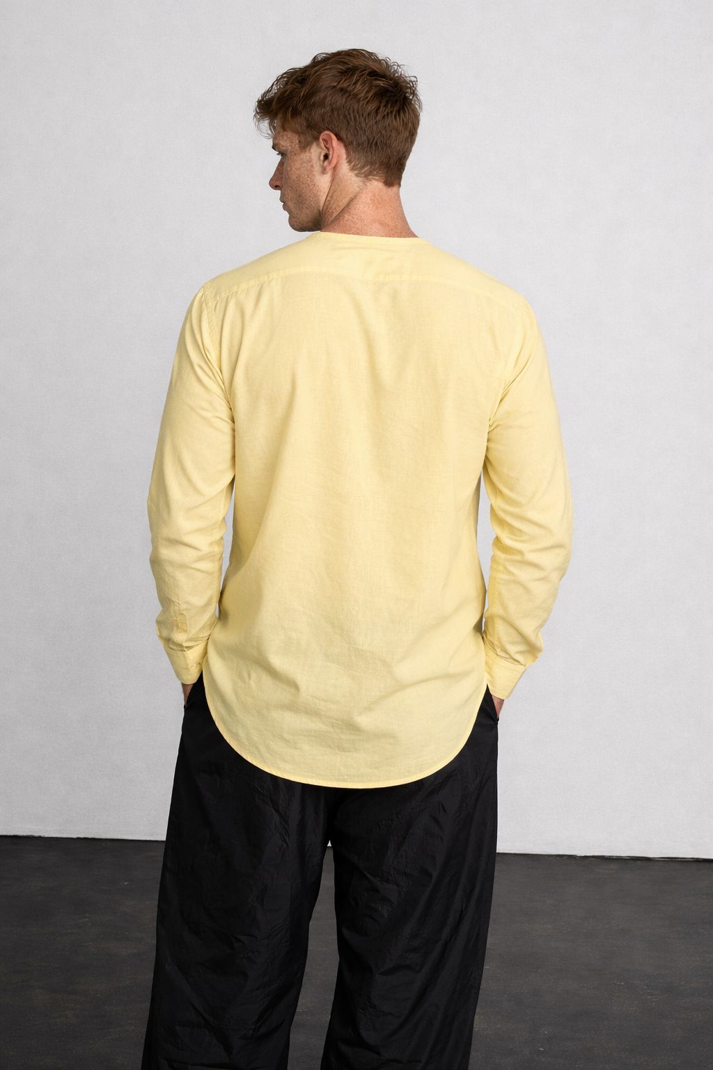 Men’s Full Sleeve Quarter Button Kurta Shirt