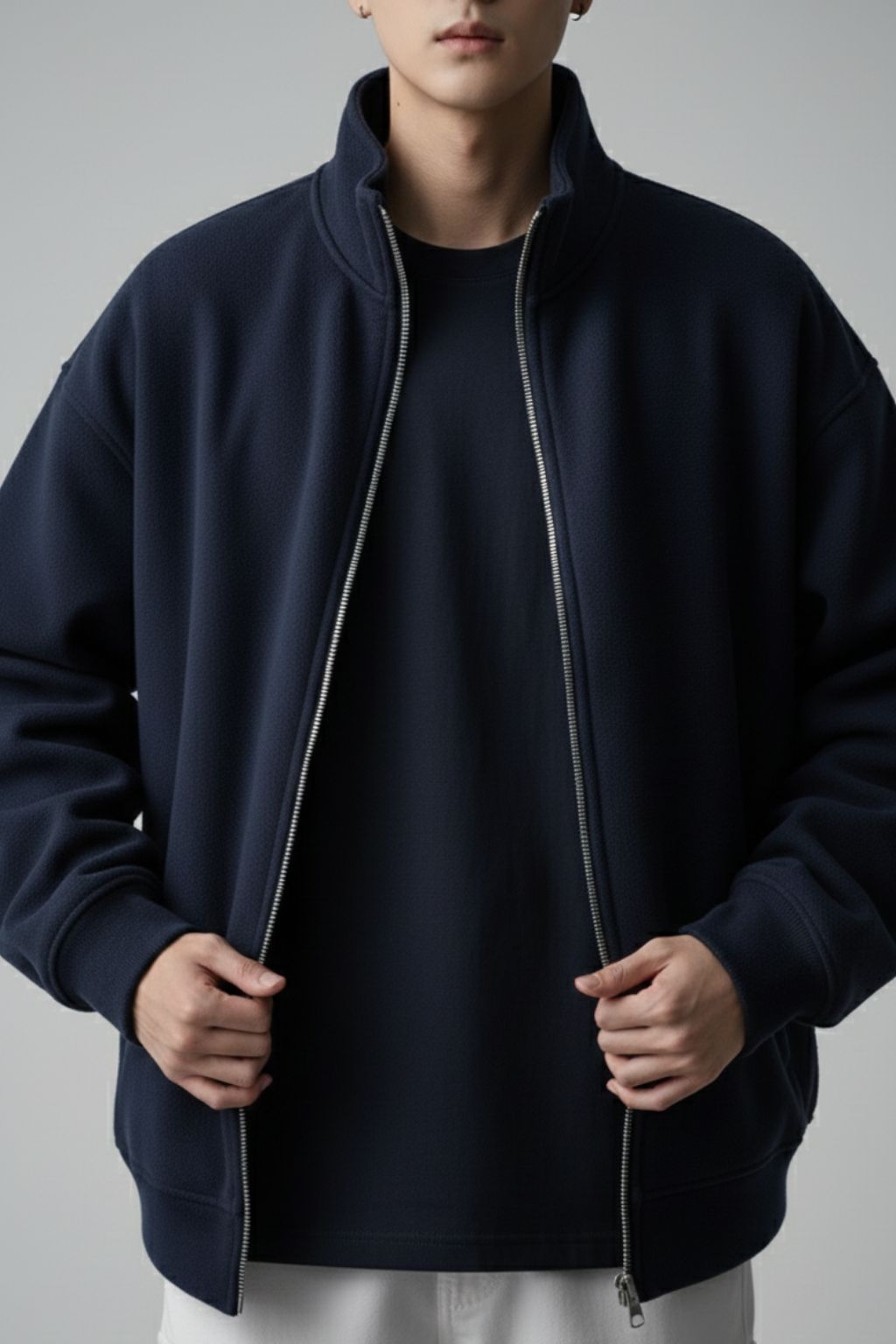 Cotton Fleece Zipper Jackets for Men