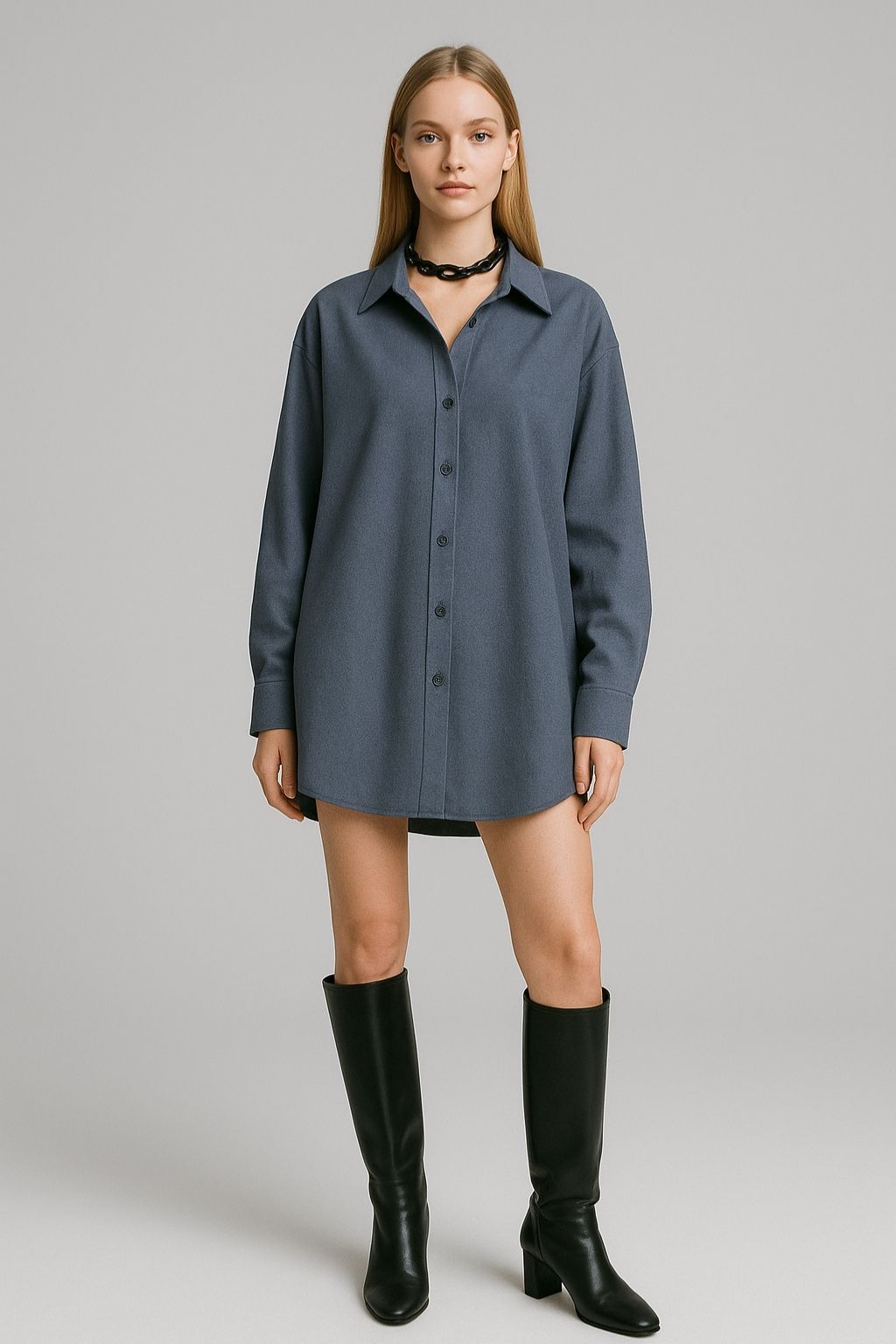 Women’s Oversized Tunic Shirt Dress
