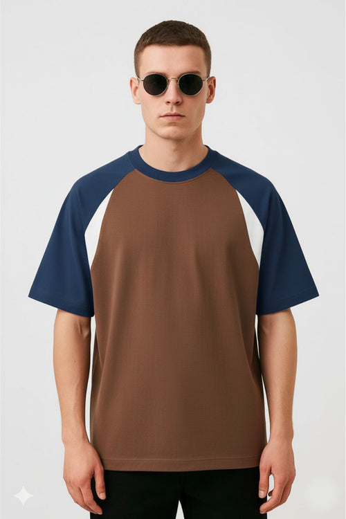 Atharvan Brown Oversized T-shirt