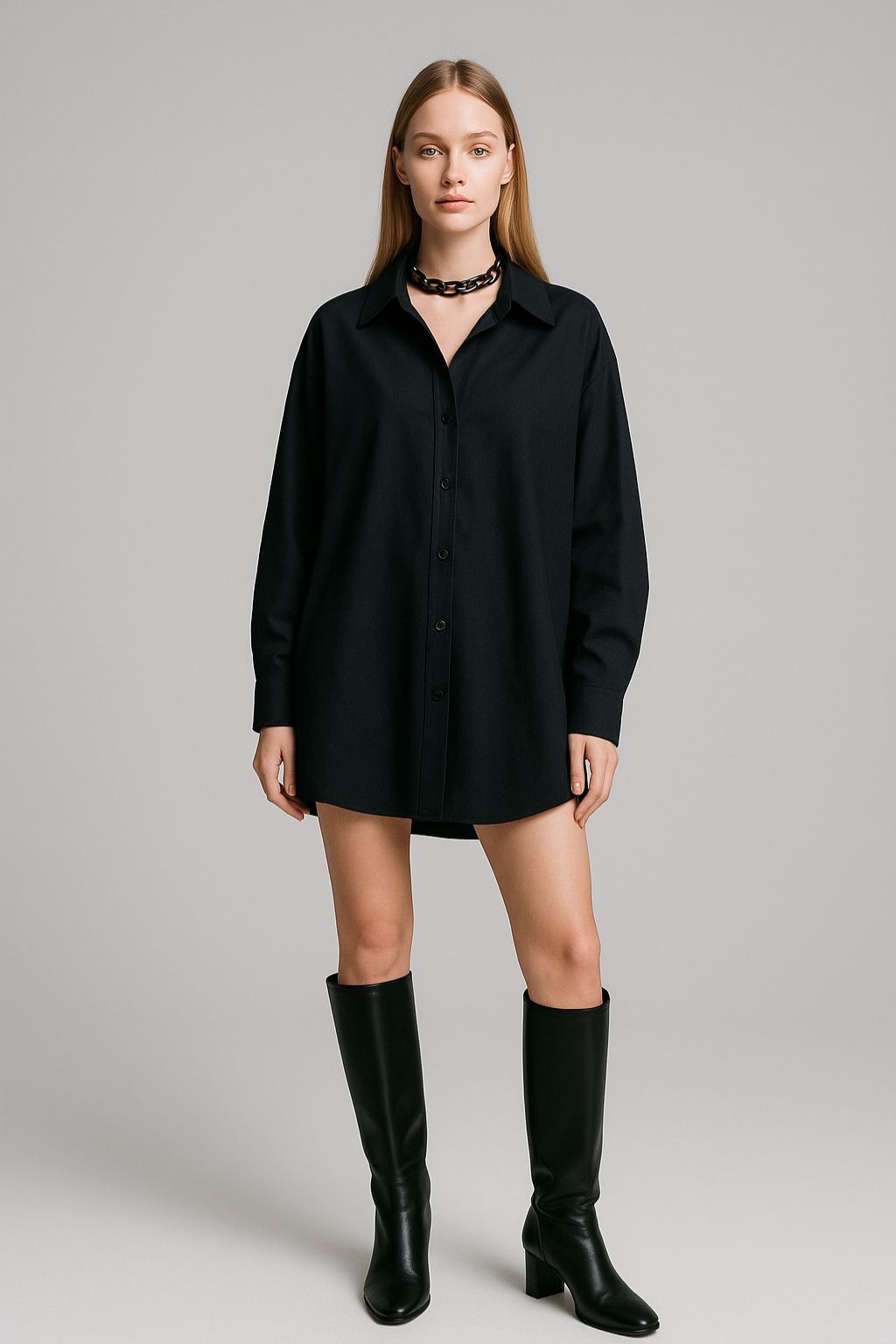 Women’s Oversized Tunic Shirt Dress