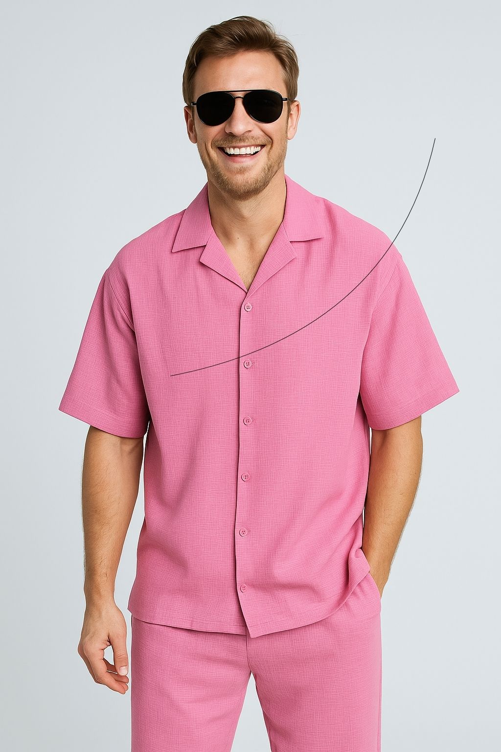 Men’s Oversized Linen Co-Ord Set