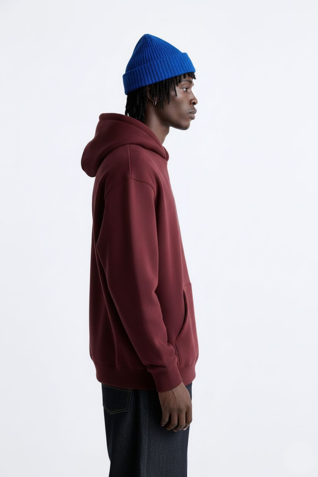 Winter Hoodies for Men - Burgundy
