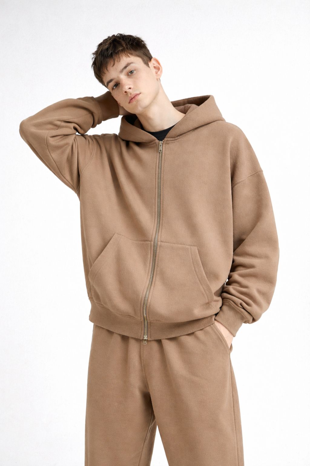 Oversized Zipper Hoodie Jacket for Men