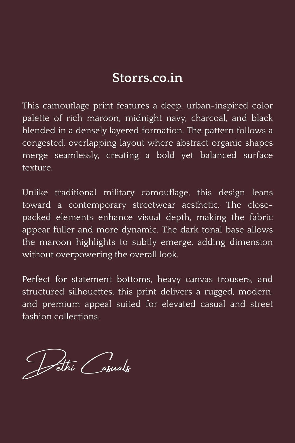 Men’s Loose Fit Heavy Canvas Camouflage Trousers