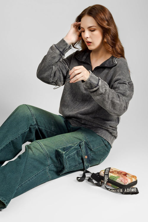 Asgard Denim Cargo Pants for Women