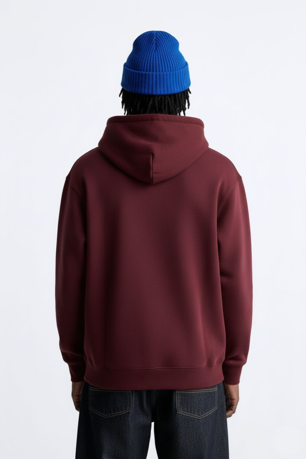 Winter Hoodies for Men - Burgundy