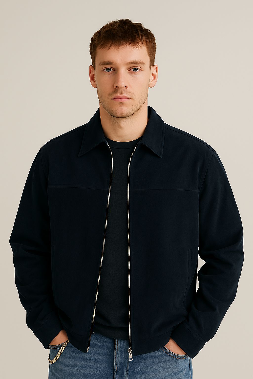 Organic Canvas Zipper Jackets for Men