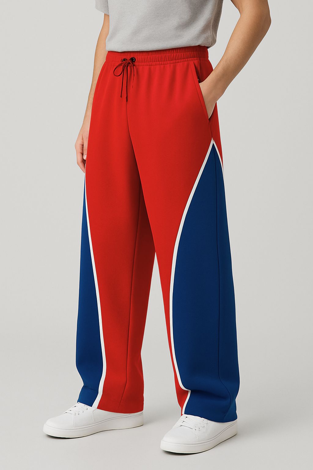 Atharvan Red Oversized Trousers