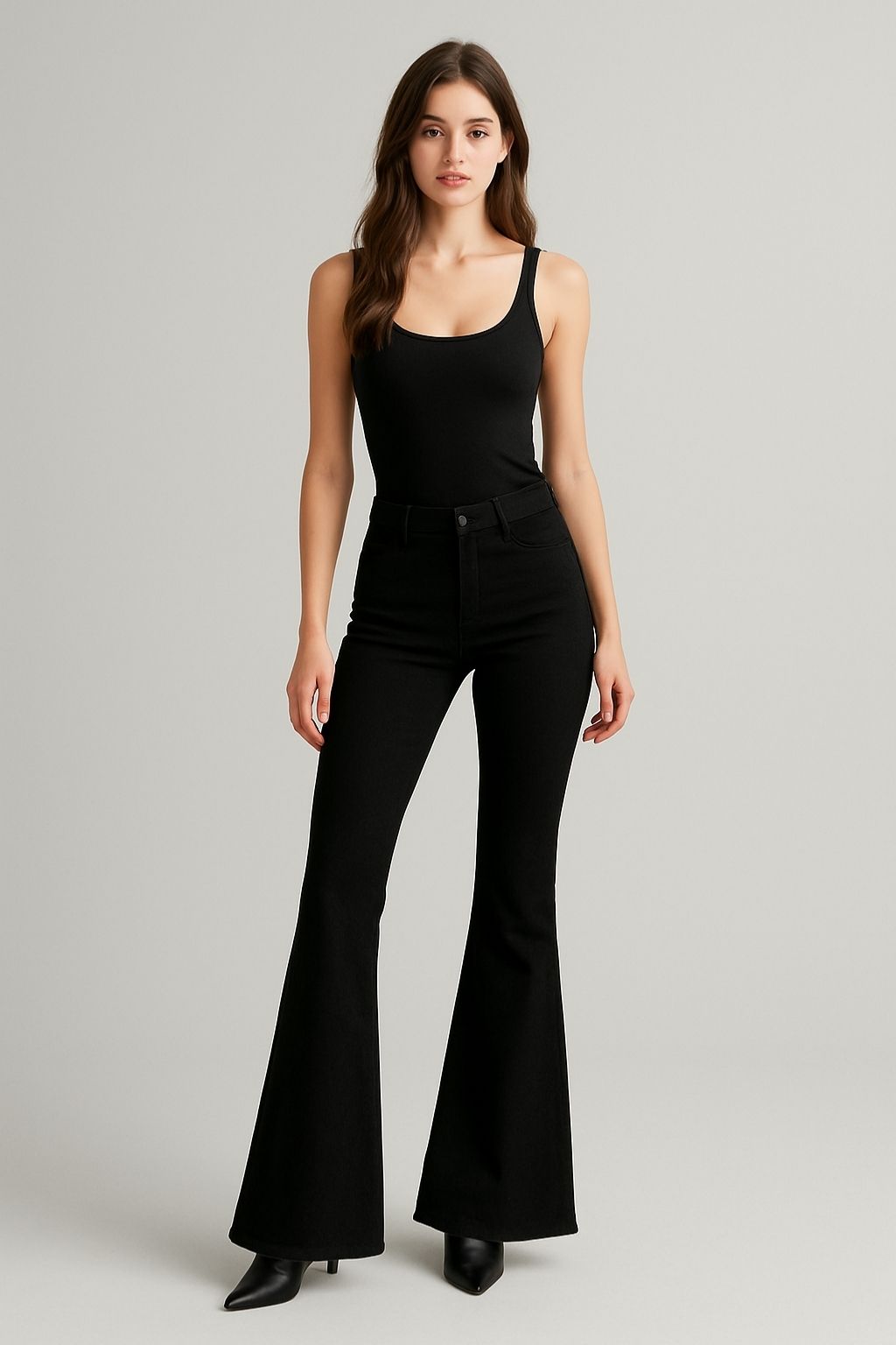 Women’s Ribbed Cotton Tank Top – Slim Fit Sleeveless Essential