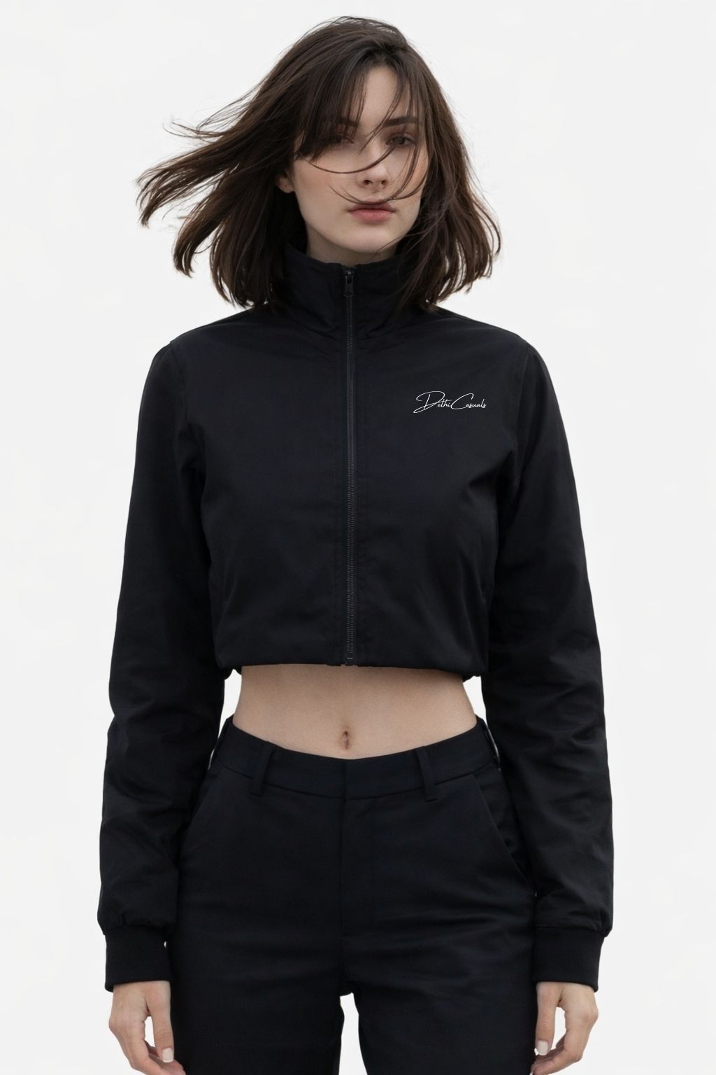 Women’s Cropped Zip-Up Jacket