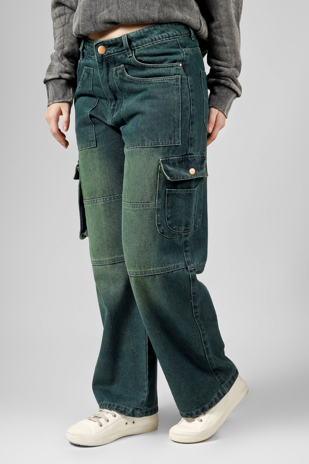 Asgard Denim Cargo Pants for Women