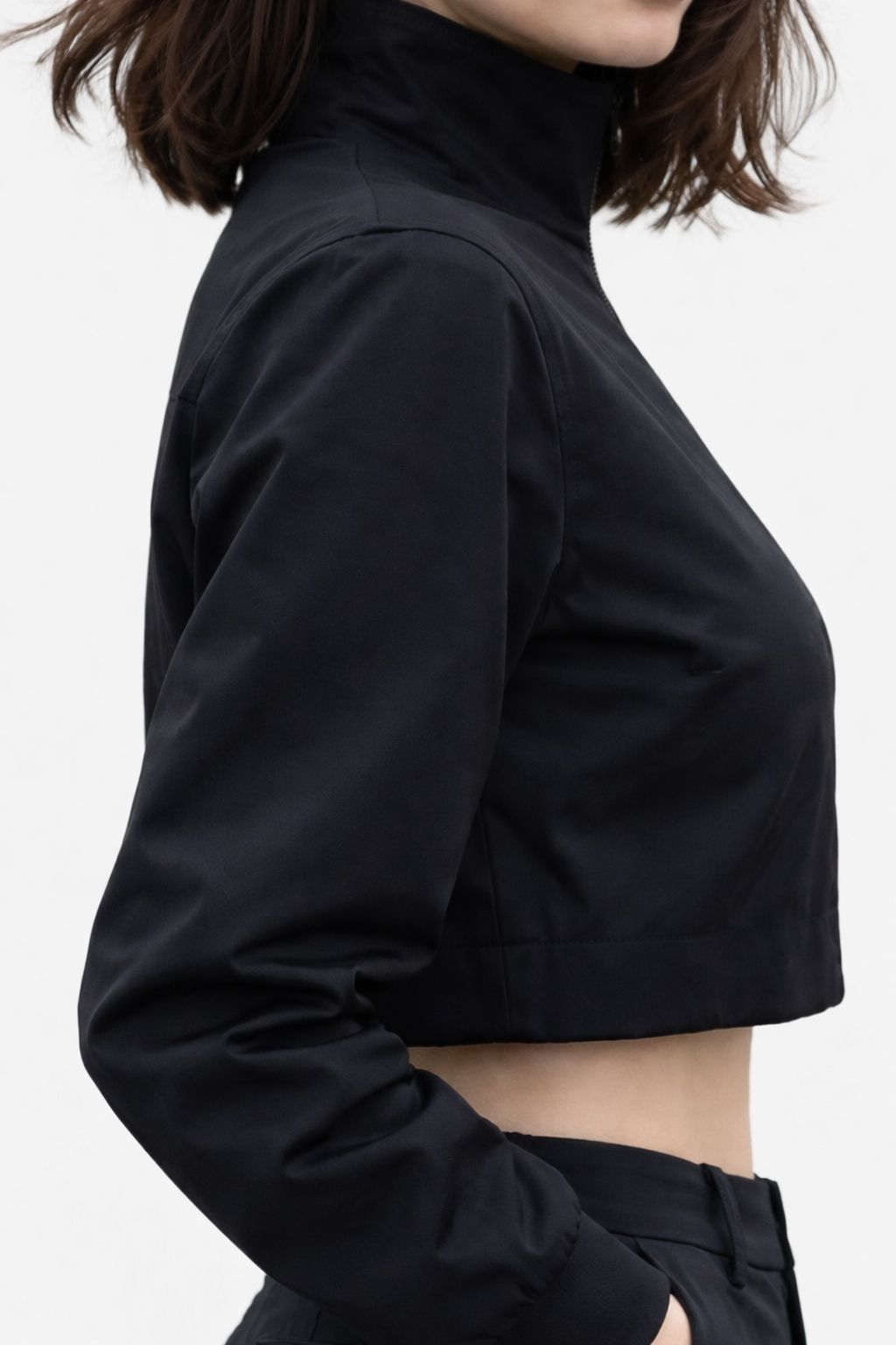 Women’s Cropped Zip-Up Jacket