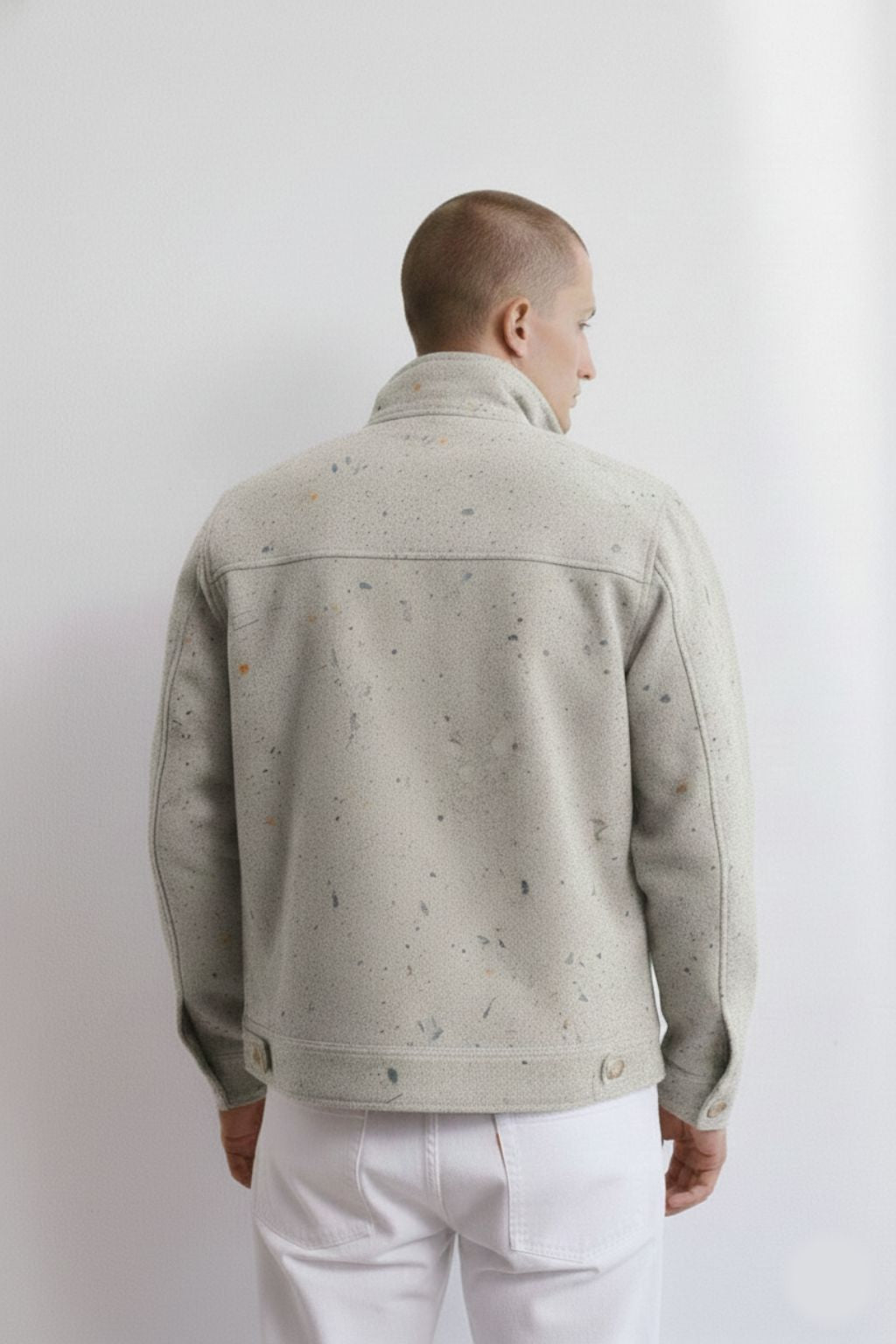 Speckled Grey Chore Utility Jacket