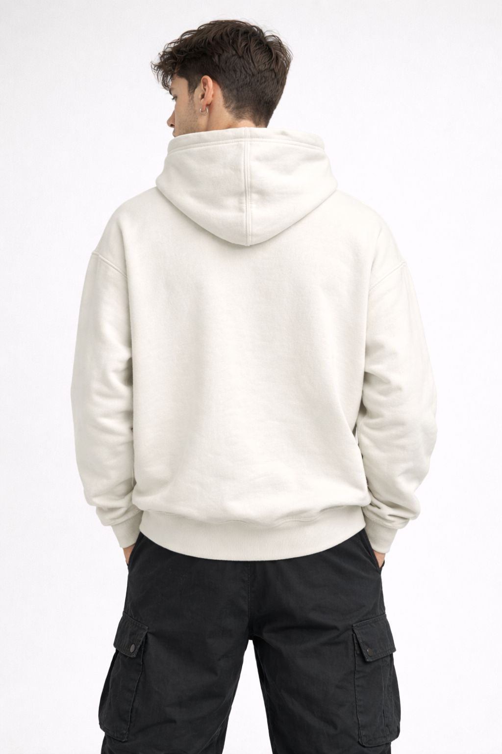 Contemn Oversized Cotton Printed Hoodie