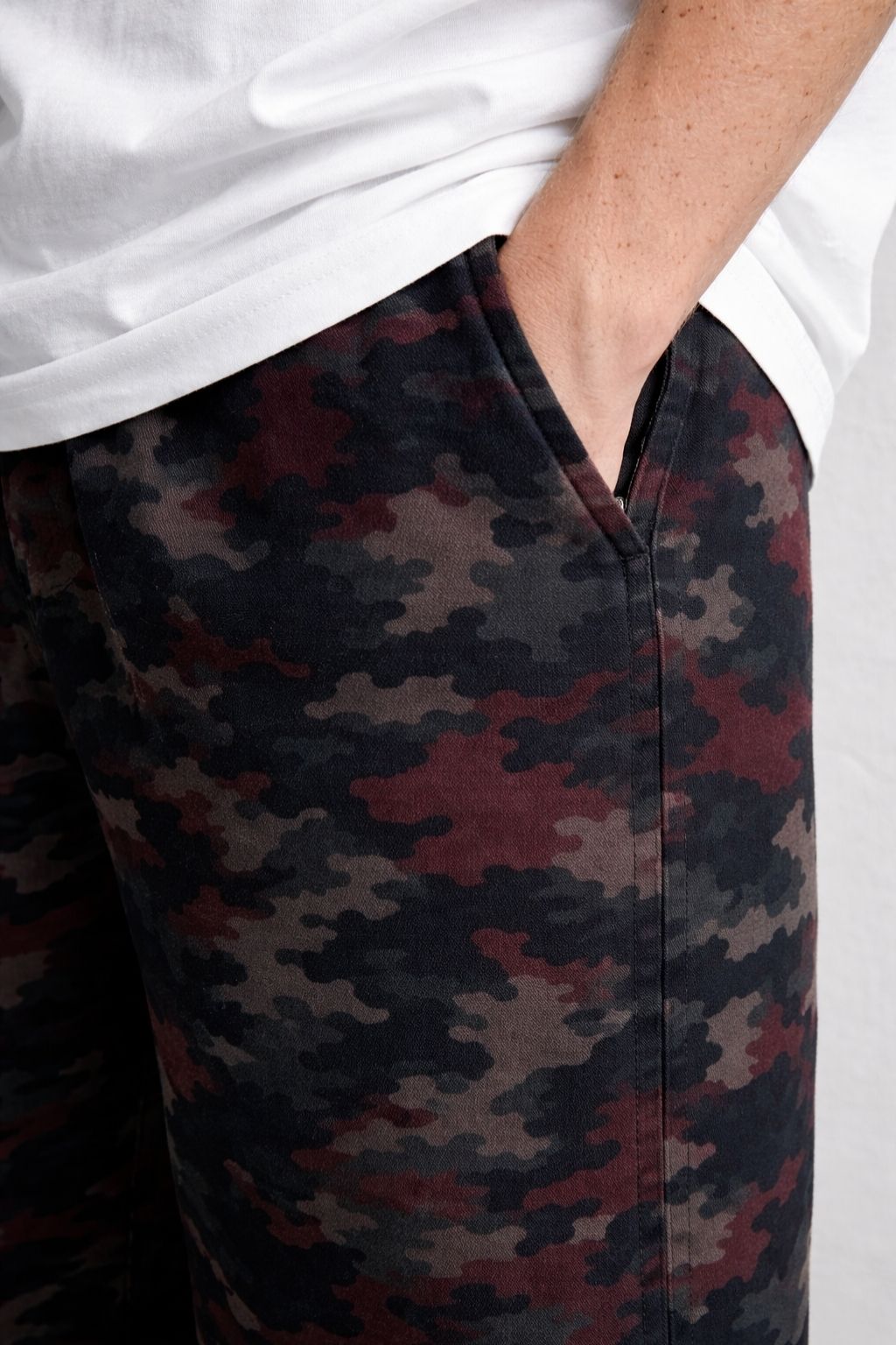 Men’s Loose Fit Heavy Canvas Camouflage Trousers