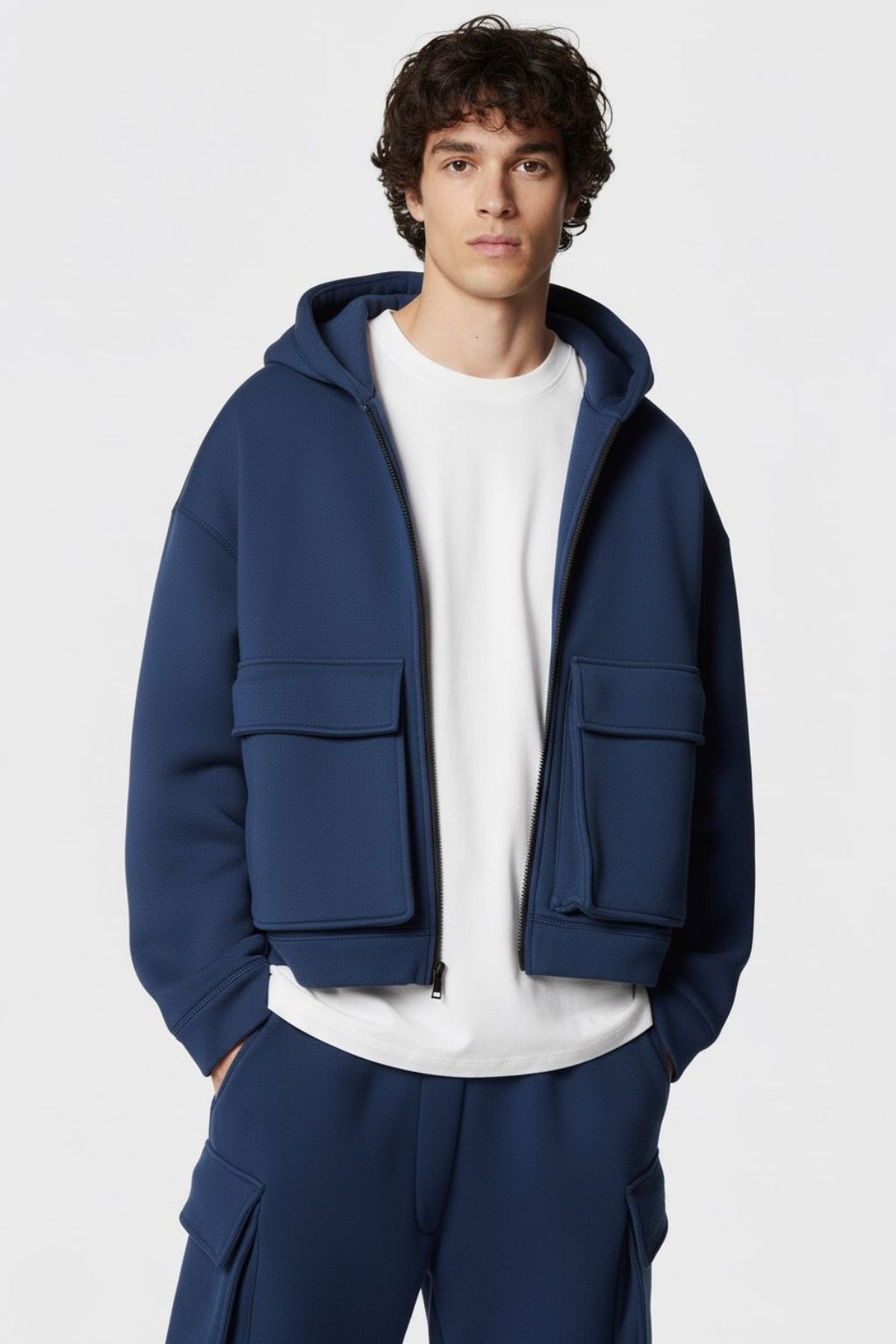 Oversized Fleece Hoodie Jacket
