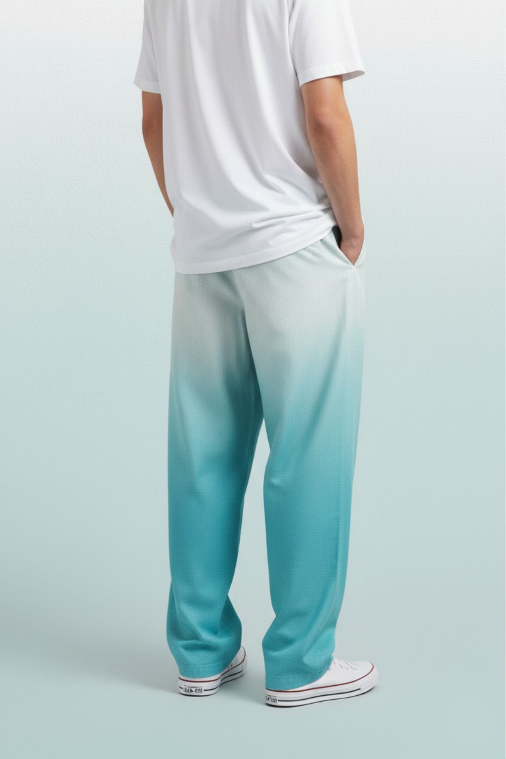 Horizon Drift Printed Cotton Trousers for Men