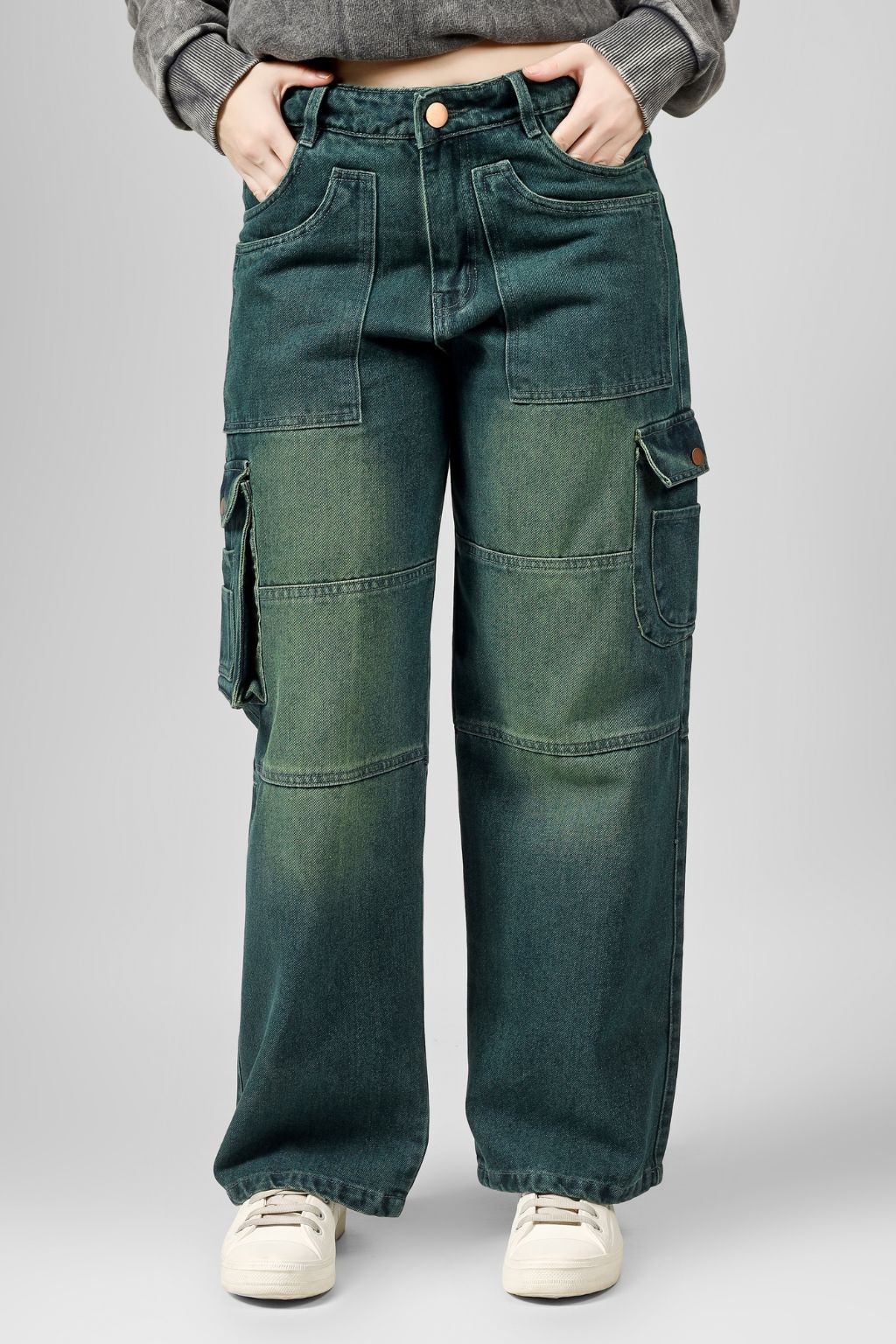 Asgard Denim Cargo Pants for Women