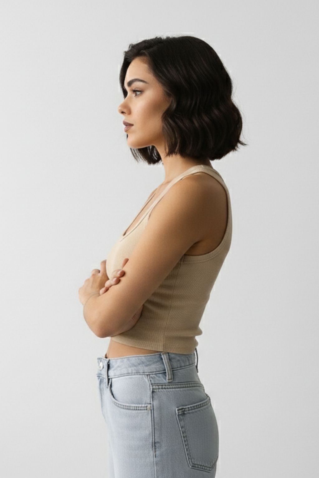 Ribbed Crop Tank Top