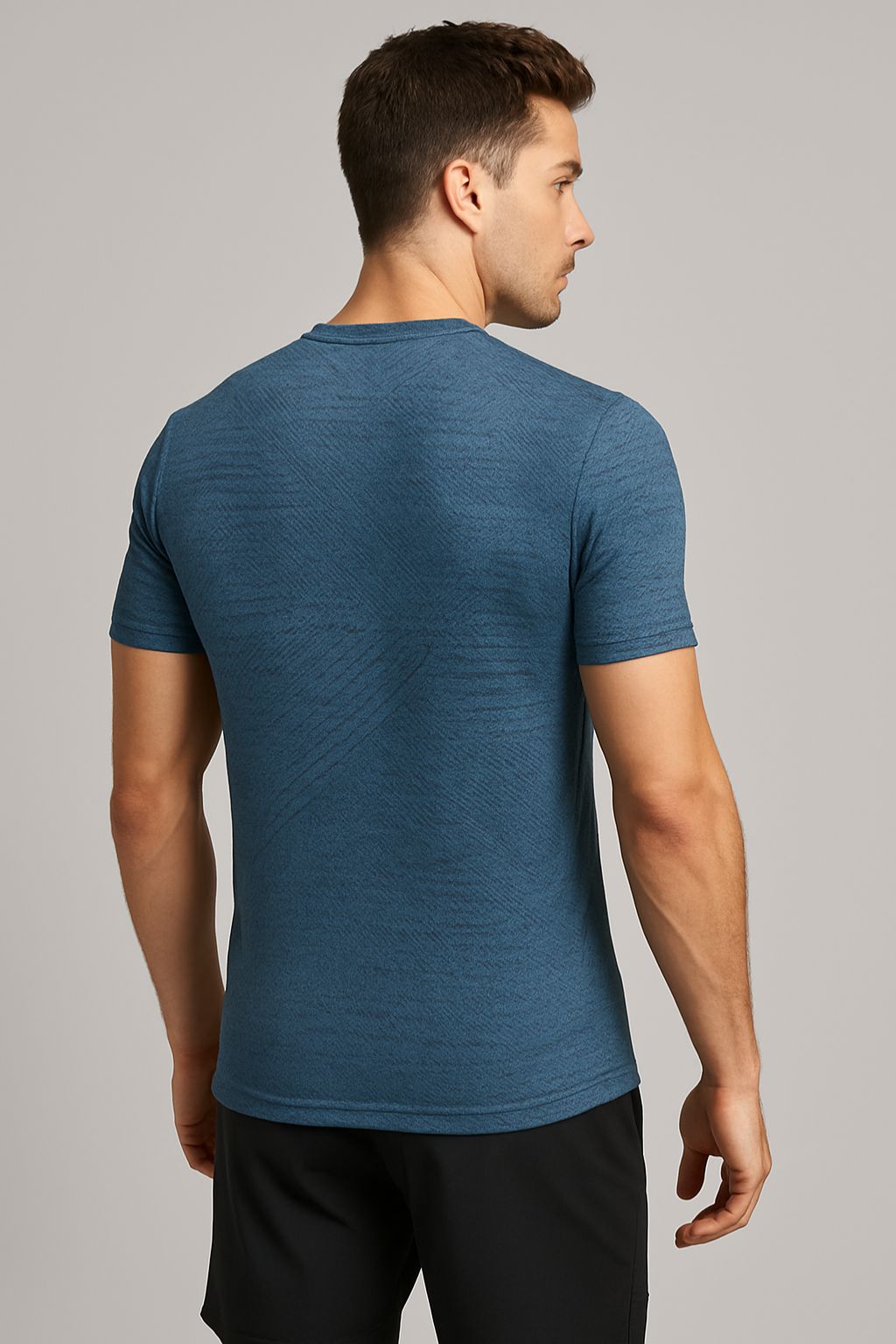 Men’s Textured Performance Crew Neck T-Shirt