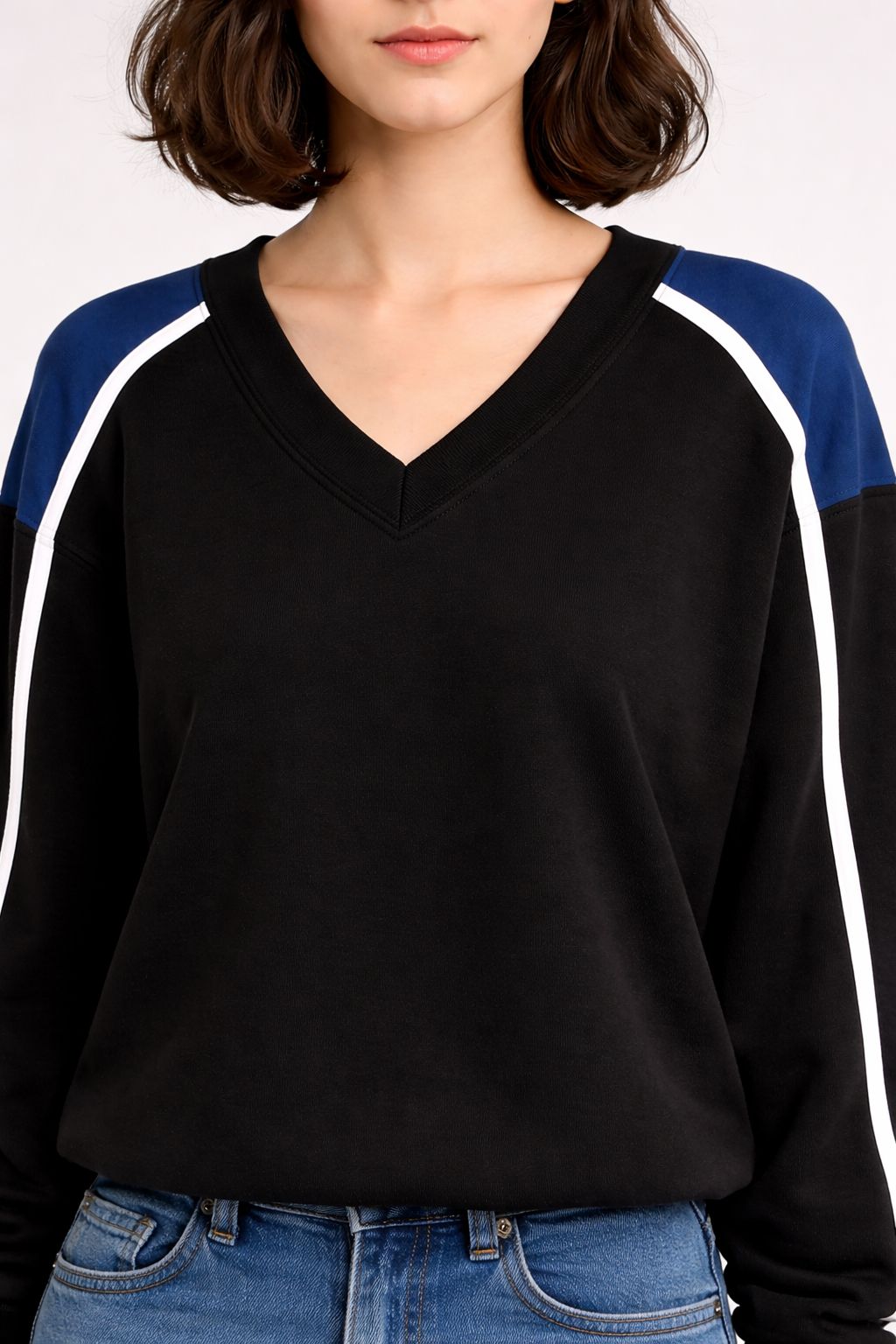 Atharvan Deep Neck Sweatshirt for Women