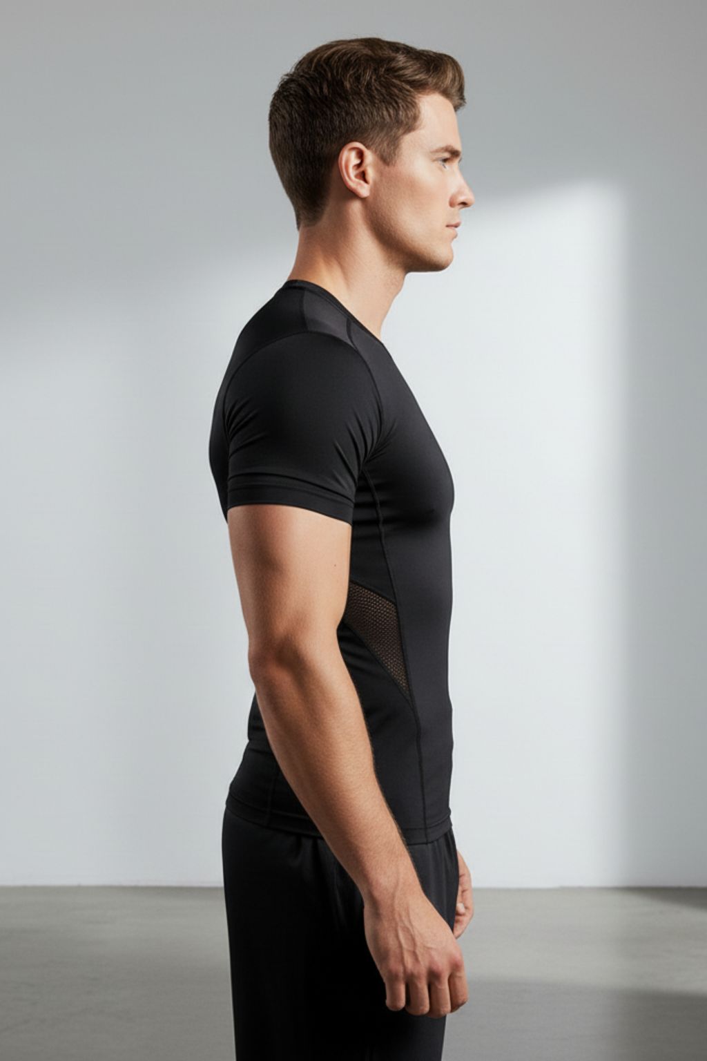 Men’s Nylon Stretch Compression T-Shirt