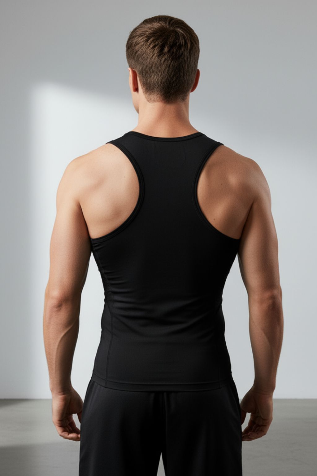 Men’s Nylon Stretch Compression Sleeveless Tank