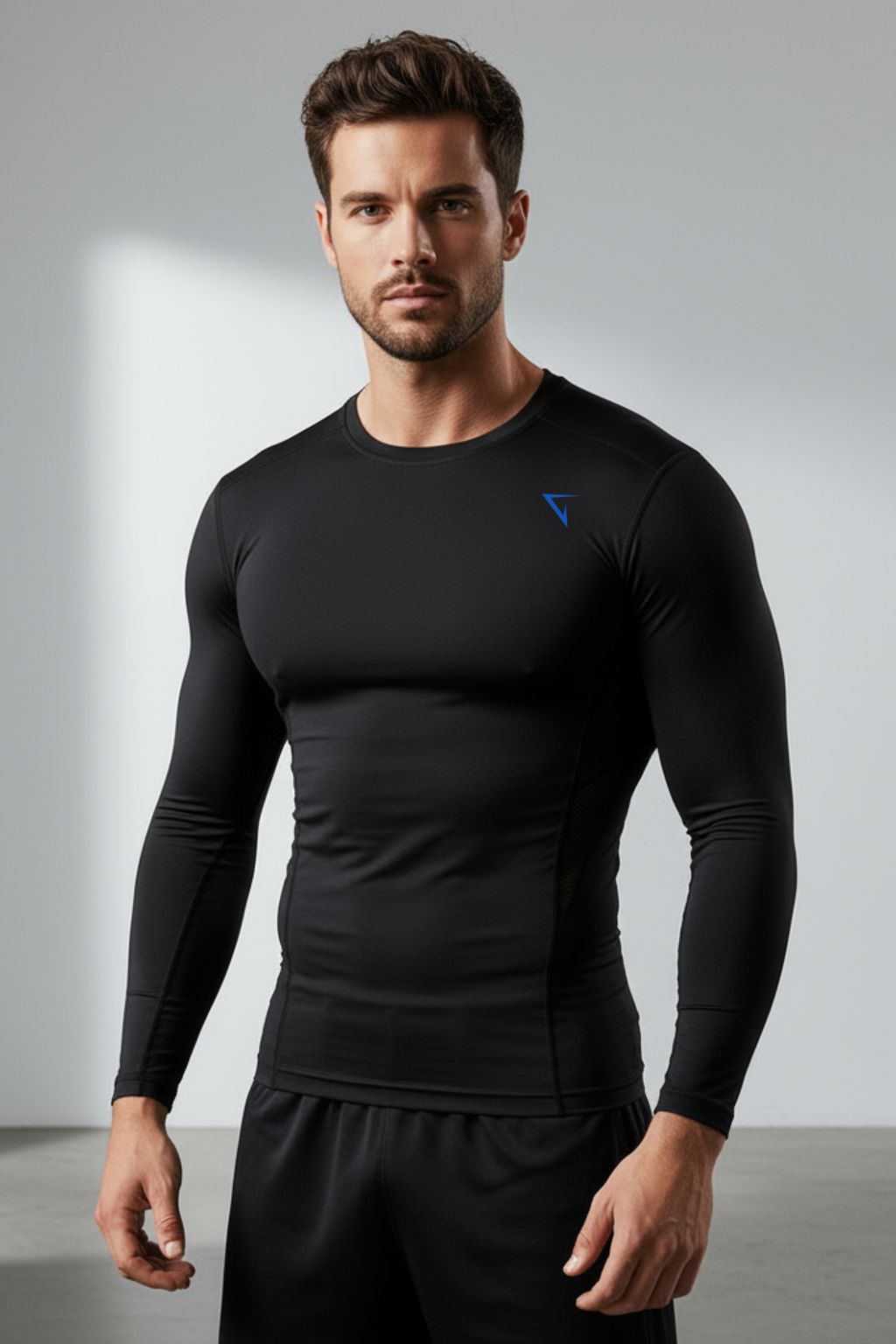 Men’s Nylon Stretch Compression Full Sleeve T-Shirt
