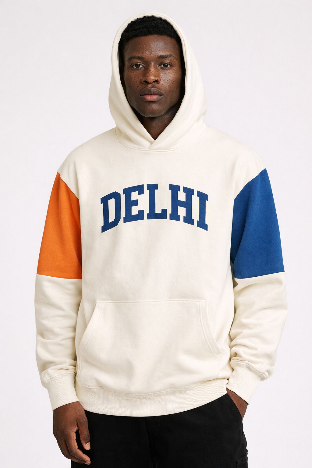 DELHI Colorblock Oversized Premium Hoodie