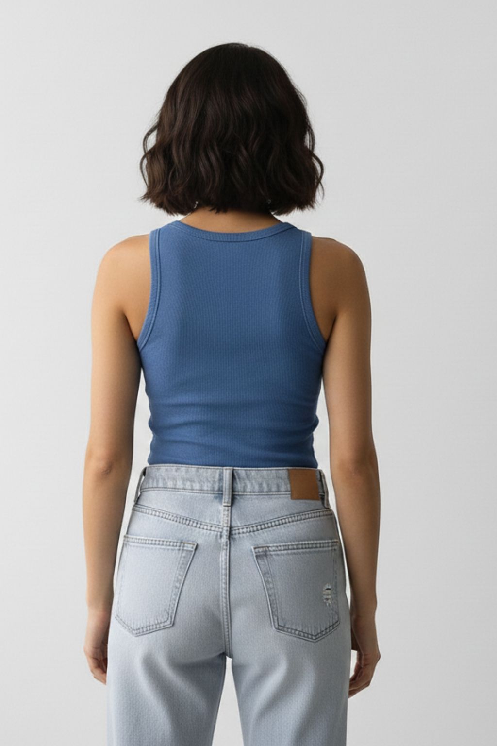 Ribbed Crop Tank Top