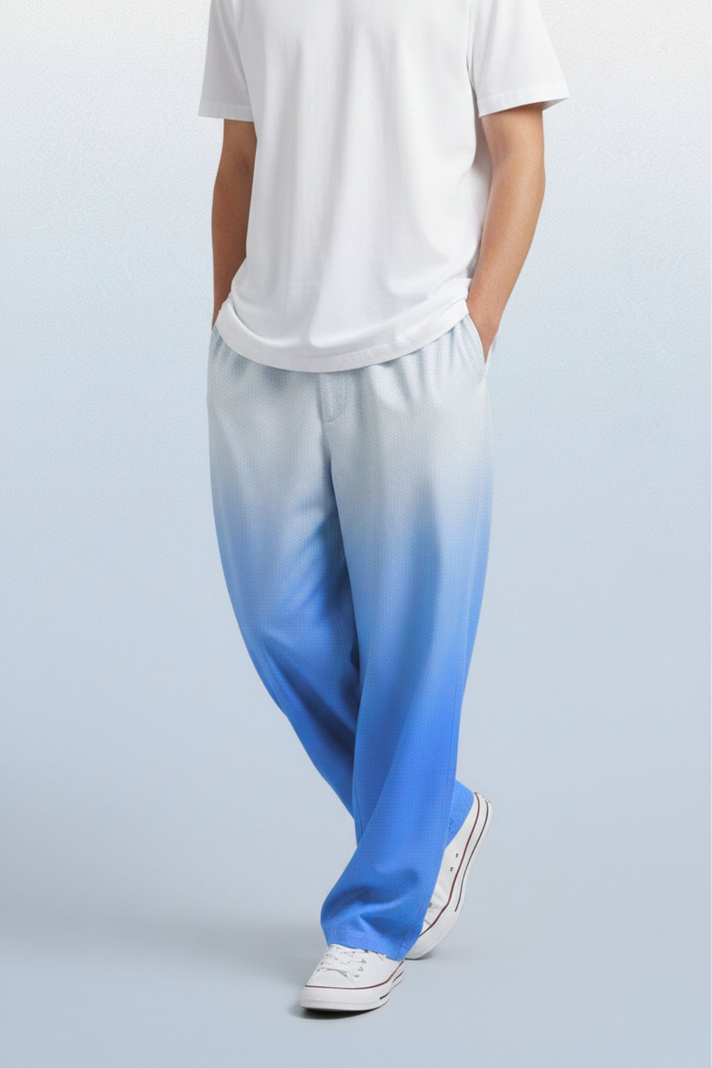 Horizon Drift Printed Cotton Trousers for Men