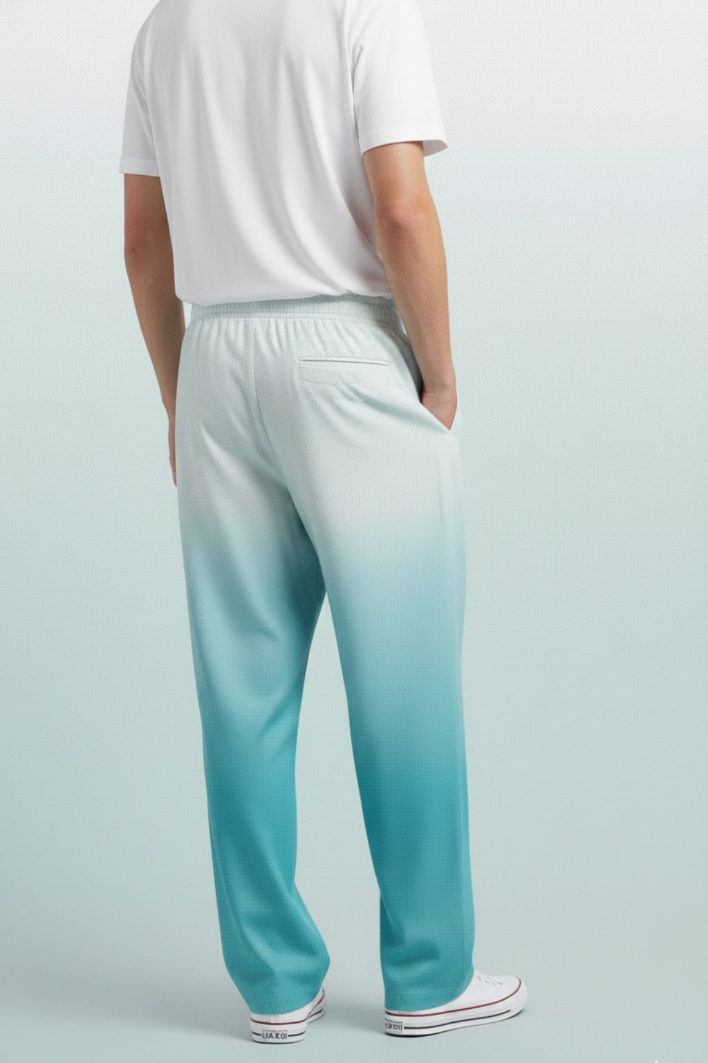 Horizon Drift Printed Cotton Trousers for Men