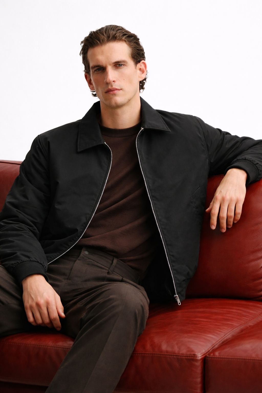 Men’s Premium Zip-Up Bomber Jacket