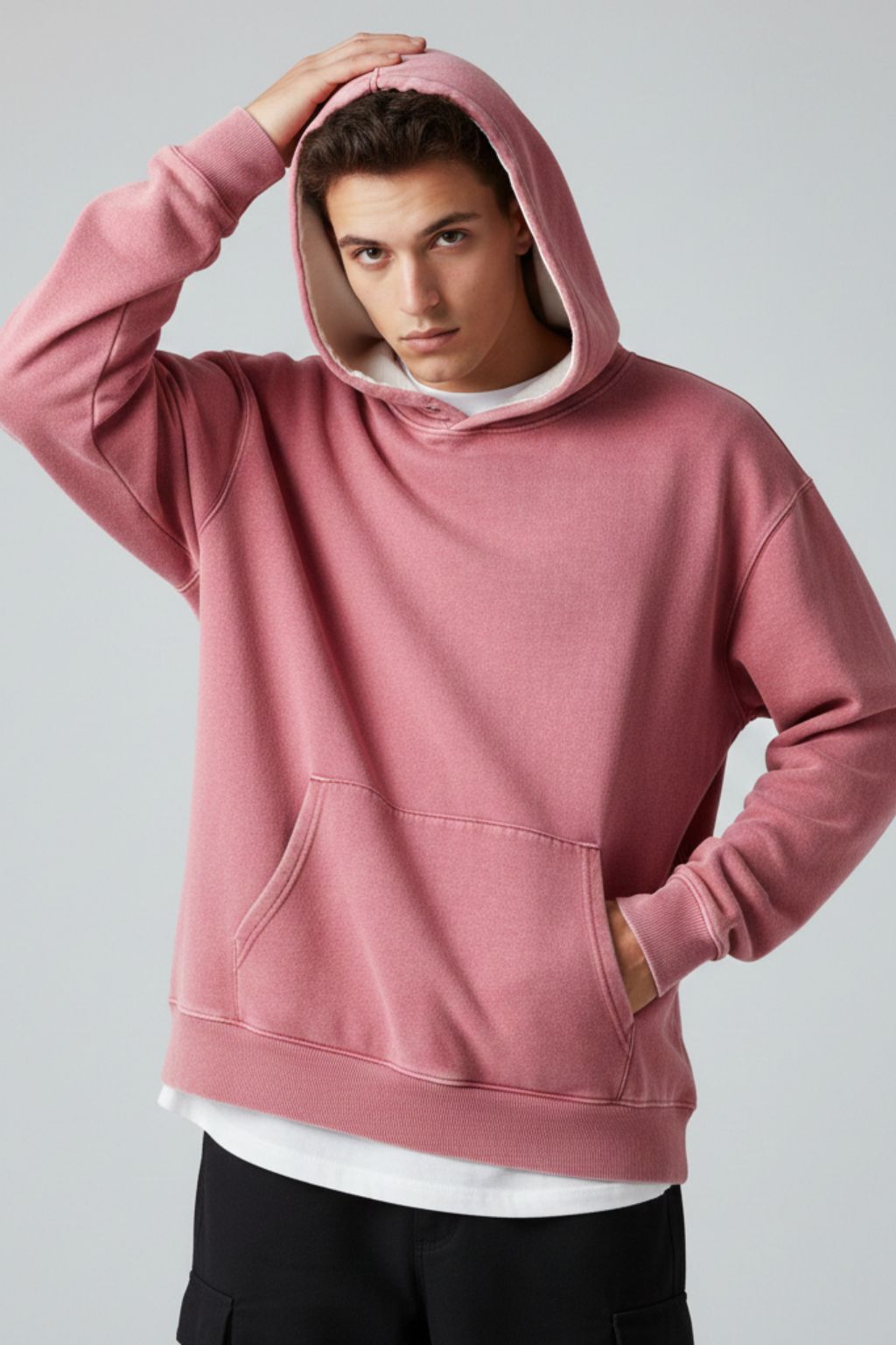 Washed Cotton Hoodies for Men